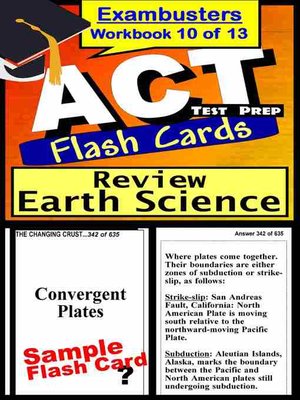 cover image of ACT Test Earth Science&#8212;Exambusters Flashcards&#8212;Workbook 10 of 13